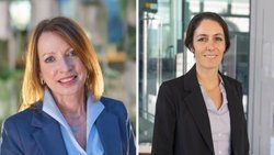 Nicole Waelti-Ansermot, responsable du Wealth Planning auprès de la BCV et Aude Tinguely, responsable de la transmission d’entreprises auprès de la BCV.