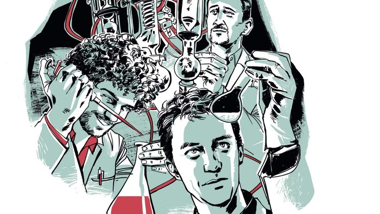 Ils extraient des matières premières de la biomasse: Florent Héroguel (à g.), Jeremy Luterbacher et Remy Buser.
