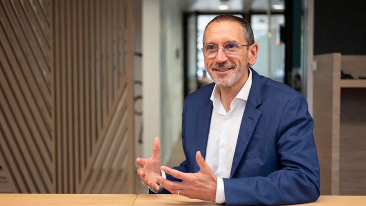 Le CEO d'Adecco Denis Machuel, photographié au siège social d'Adecco à Zurich (archives).