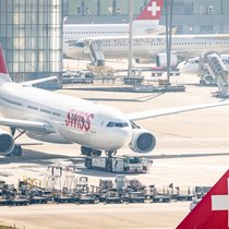 L'ensemble des compagnies aériennes du groupe Lufthansa, dont Swiss, suspendent leurs vols vers le Moyen-Orient au moins jusqu'au 30 avril inclus (archives).
