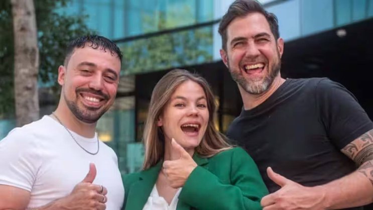 Trois des cinq fondateurs de Jobshot: Zeki Bulgurcu, Yaël Meier et Manuel Burkart.