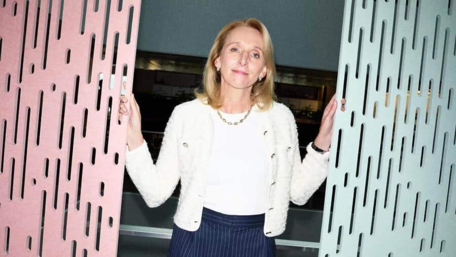 Hanneke Faber au siège de l'entreprise à Lausanne.