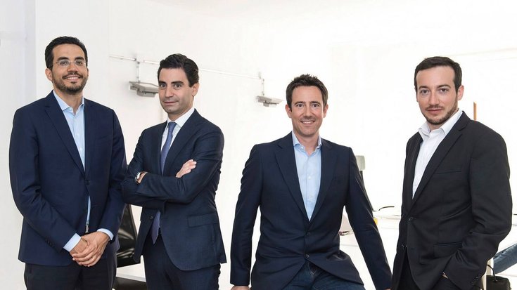 Les fondateurs de Taurus: Lamine Brahimi, Oren-Olivier Puder, Sebastien Dessimoz, et Jean-Philippe Aumasson.