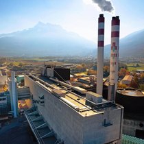 Avec la modernisation du site de Monthey, la taille des cheminées passera de 86 à environ 50 mètres.