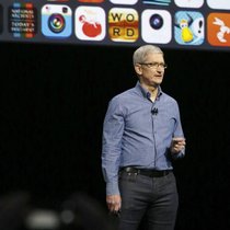 Pour une PME suisse, travailler avec l’un des cinq GAFAM (Ici Tim Cook, CEO d’Apple)  peut être aussi bien «fantastique que dangereux».