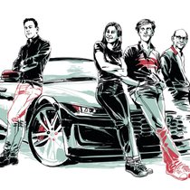 A pleins gaz: Olivier Kofler (à g.), Léa Miggiano, Luis Wi!wer et Bernhard Drüner.