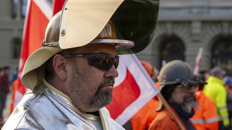 Les travailleurs de Stahl Gerlafingen (photo) et du site de Swiss Steel à Emmenbrücke ont manifesté pour alerter les élus (archives).