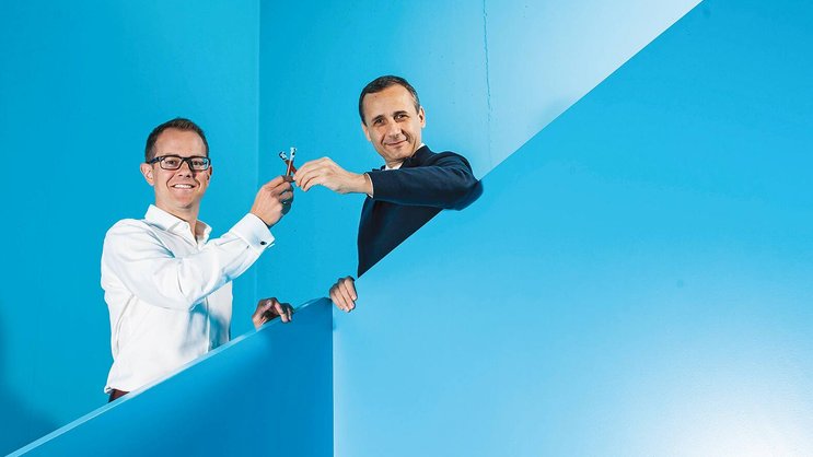 Brian Hashemi (à d.), président de Novigenix, et Nicolas Demierre, COO, ont lancé un tour de financement de 10 millions de francs.