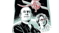 Ils ont à coeur de nettoyer l’espace: Luc Piguet et Muriel Richard.