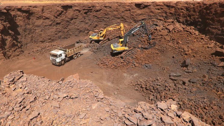 La mine de Gara Djebilet, près de Tindouf, dans le Sahara algérien (Archives).