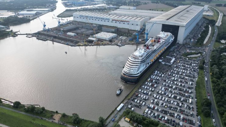 Le chantier naval allemand accueille avec soulagement les réserves de travail confiées par le croisiériste genevois. (Archive)