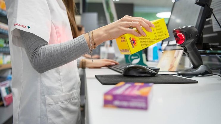 Galenica, qui exploite par exemple les pharmacies Amavita, compte sur une accélération en deuxième partie d'année (archives).