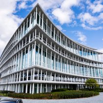 Le nouveau siège de la banque privee suisse Lombard Odier, à Bellevue pres de Genève.