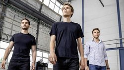 Martin Eichenhofer, Chester Houwink et Giovanni Cavolina (de g. à dr.) ont conçu des imprimantes 3D pour que les industries puissent produire en série.
