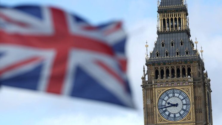 La croissance de l'économie britannique au deuxième trimestre a été revue à la baisse par l'Office national des statistiques (ONS), qui l'estime désormais à 0,2%, contre 0,3% précédemment. (archive)
