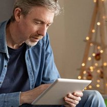 Man with tablet