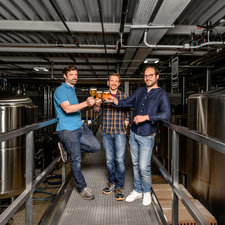 Les trois fondateurs de Dr. Gab’s, David Paraskevopoulos, Reto Engler et Gabriel Hasler