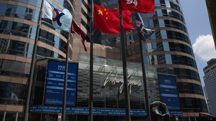 Suspendue de négoce depuis janvier 2024, l'action du géant immobilier à terre a finalement été expulsée de la Bourse de Hong Kong. (archive)