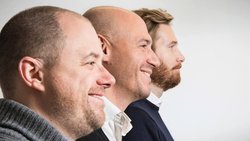 De g. à dr.: Vincent Oswald, Joël Houmard et Alain Pittet, les trois cofondateurs d’Enki Capital.