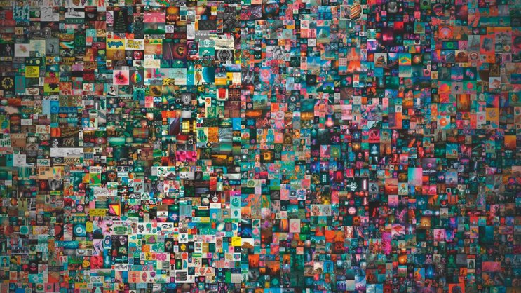 Cette œuvre de Mike Winkelmann, mieux connue sous le nom de Beeple, est un collage de 5000 minuscules images effectué pendant plus de treize ans.