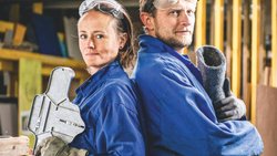 Dan et Galina Witting, fondateurs de Baabuk, vendent un quart de leurs pantoufles et sneakers en laine sur le marché américain.