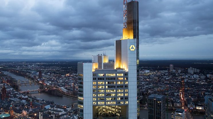 De janvier à fin mars ,le bénéfice net part du groupe du numéro deux bancaire allemand s'est envolé de 95% sur un an à 580 millions d'euros (564,7 millions de francs) (archives).