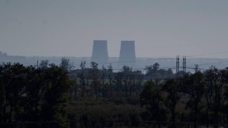La centrale nucléaire de Zaporijjia, la plus grande d'Europe, est occupée depuis mars 2022 par les forces russes (archives).