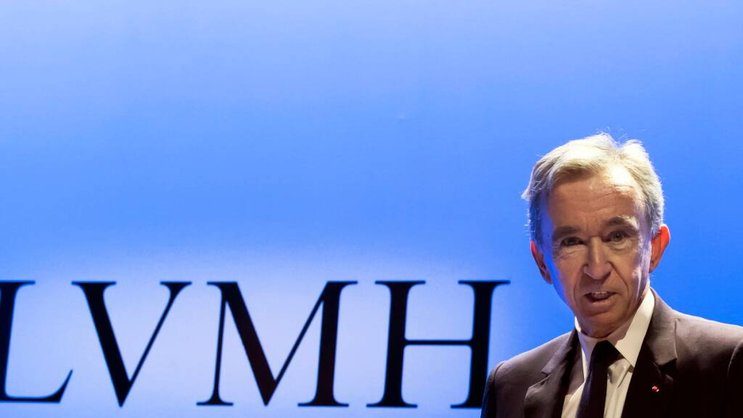 LVMH annonce une prise de participation au capital de la Manufacture La Joux-Perret. Ici, le directeur général du groupe de luxe français Bernard Arnault.