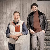 Le tandem: Michel Jeanneret, rédacteur en chef, et Thomas Deléchat, Product Owner et responsable du Creative Lab.