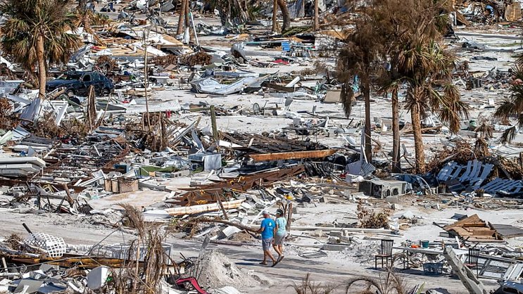 L'ouragan Ian qui a dévasté en octobre le Caraïbes et plusieurs Etats américains risque de représenter à lui seul plus de la moitié de l'ensemble des dégâts de catastrophes naturelles facturés aux assureurs. (archive)