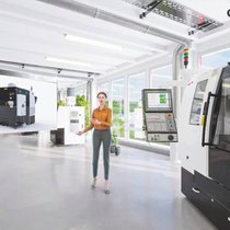 Le fabricant fribourgeois de machines-outils Starrag Vuadens a lancé un showroom numérique. Angela en est la guide virtuelle.