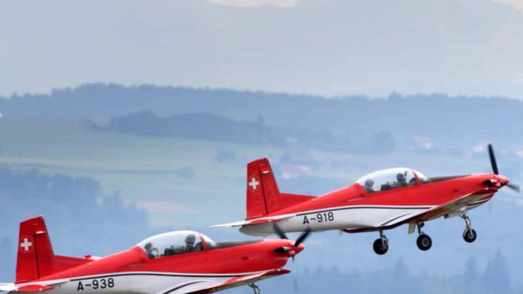 L'armée de l'air néerlandaise a commandé huit systèmes PC-7 MKX pour l'entraînement au sol des pilotes des appareils PC-7 (archives).