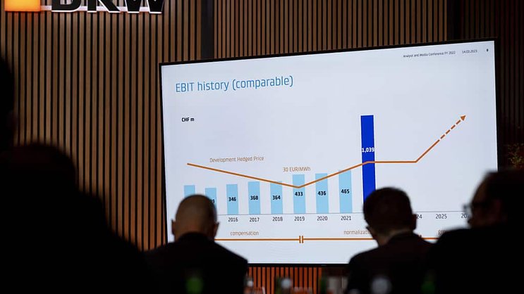 A la faveur d'une solide performance après six mois en 2024, BKW relève ses attentes en matière de rentabilité pour l'ensemble de l'exercice et attend désormais un Ebit entre 700 et 800 millions de francs (archives).