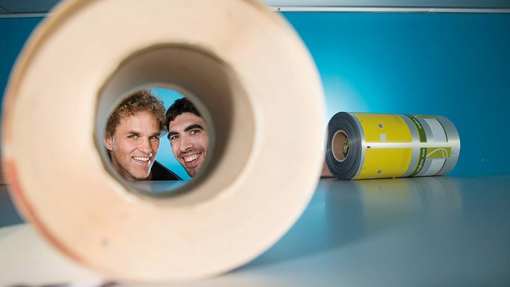 Justin Picard et Paul Landry, deux des trois cofondateurs de ScanTrust.