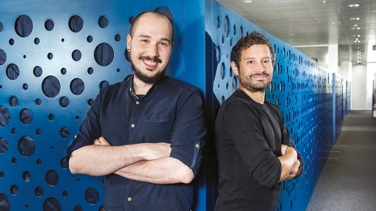 Les deux dirigeants d’Imverse, Javier Bello (CEO, à g.) et Robin Mange (CTO), partent à la conquête des Etats-Unis.