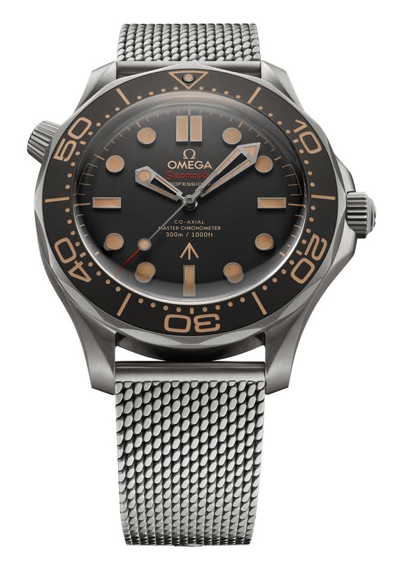 L’Omega Seamaster Diver 300M avec bracelet milanais&nbsp;: 9500 francs.