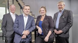 Les associés, de g. à d.: Eric Baeni, Olivier Cochard, Perrine Bruyas et Jean-Daniel Beuchat.