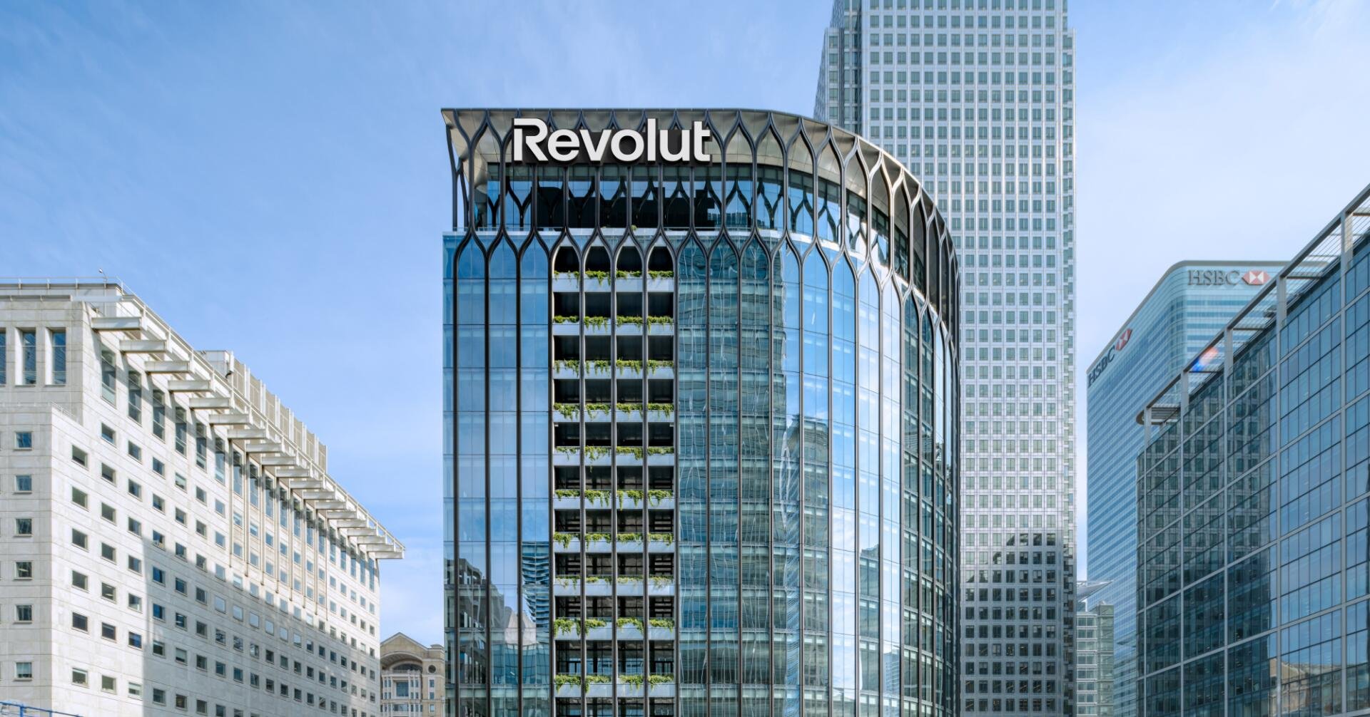 Arrivé au cœur de la banque : siège de Revolut à Canary Wharf, à Londres, inauguré en 2025.