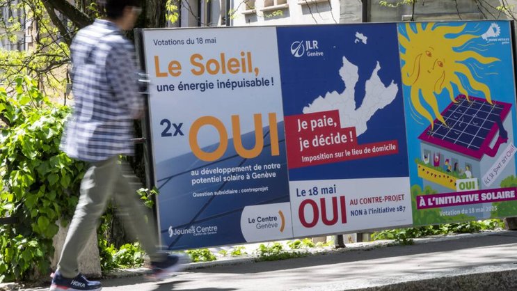 Le peuple genevois veut accélérer la pose de panneaux solaires dans le canton (archives).