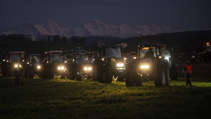 Une action a également eu lieu vendredi soir à Kirchberg (BE).
