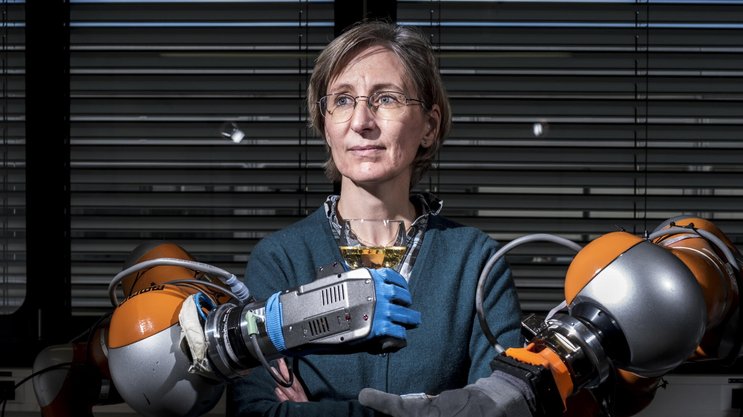 Aude Billard, directrice du centre de robotique de l’EPFL.