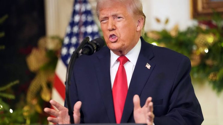 Le président Donald Trump s'est adressé à la nation américaine en direct, gardant son cap économique et fustigeant les immigrés et son prédécesseur.