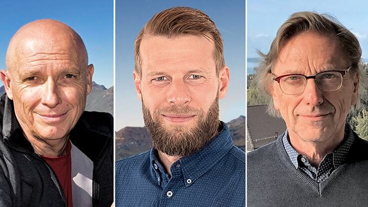 De g. à d.: Alain Pillet, Clément Demaurex et Philip Clark, de la société Axiome-Change.