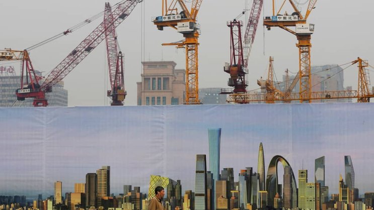 Confrontée à des défis, notamment dans l'immobilier, l'économie chinoise doit conserver une cadence de croissance de 5% cette année, selon Pékin. (archive)