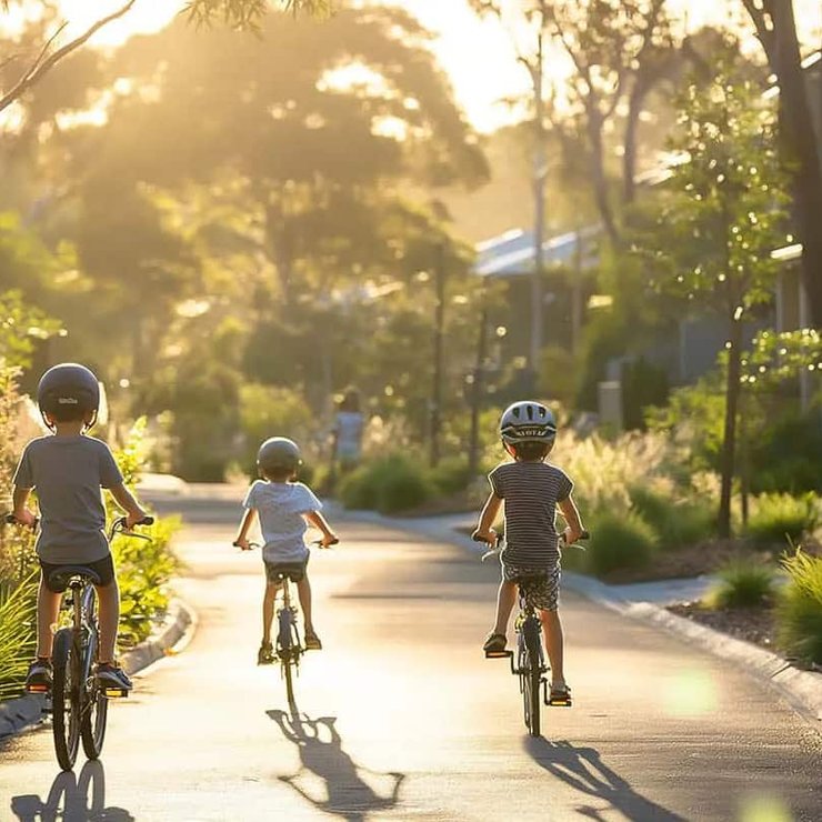 Enfants vélos