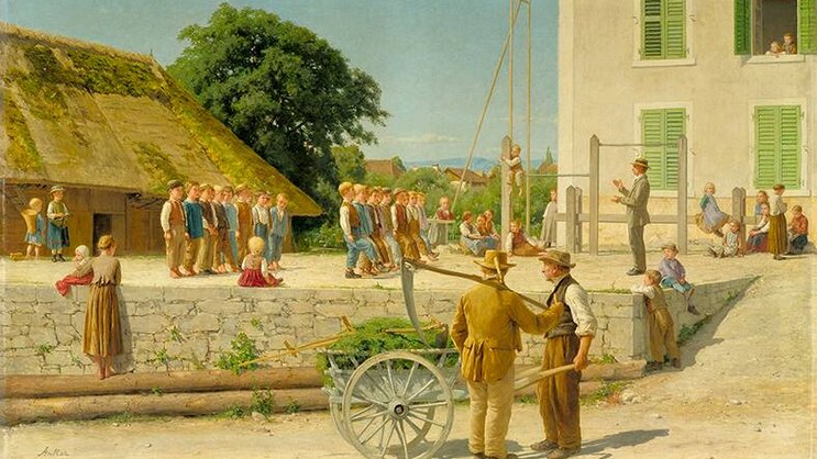 Ce tableau du peintre bernois Albert Anker s’est vendu aux enchères, à Zurich en 2013, pour 7,5 millions de francs. Un record.