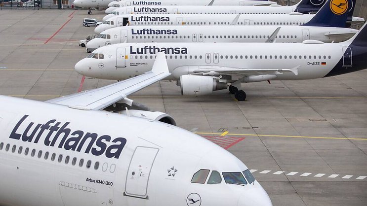 La compagnie aérienne allemande Lufthansa a annoncé mercredi être parvenue à un accord avec son personnel au sol, écartant ainsi des menaces de grève durant la pause pascale. (Photo d'illustration)