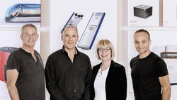 Un quatuor de dirigeants (de g. à dr.): William Kohler, Camille Mairot, Martine Jacot et Sébastien Dassi.